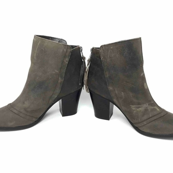 Bar III Jillian Ankle Boots Brown Leather Zip 9 - Picture 3 of 8